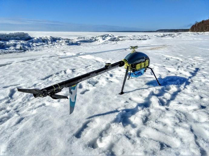 UAV on the ice in gulf of Finland UAV operations